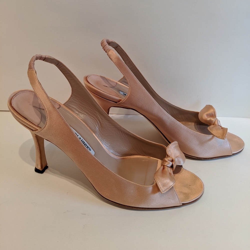 Manolo Blahnik Satin Shoe Size 38.5